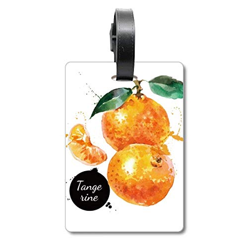 Étiquette pour valise mandarine anti-perte de bagage à l'aéroport