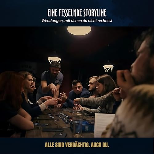 Stadtkrimis Exit Escape Stadtführung BORGOS Ghost Letters – Murder Mystery Detektivspiel mit geheimen Rollen | Gesellschaftsspiel | Krimispiel für Erwachsene ab 14 | Partyspiel | Hohe Wiederspielwert