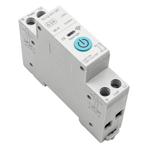 Tiardey Smart Circuit Breaker WiFi Relay Support Remote Control Timing Countdown Loop Timing Compatible with Assistant Tuya Alexa Smart Life -63A - Image 3