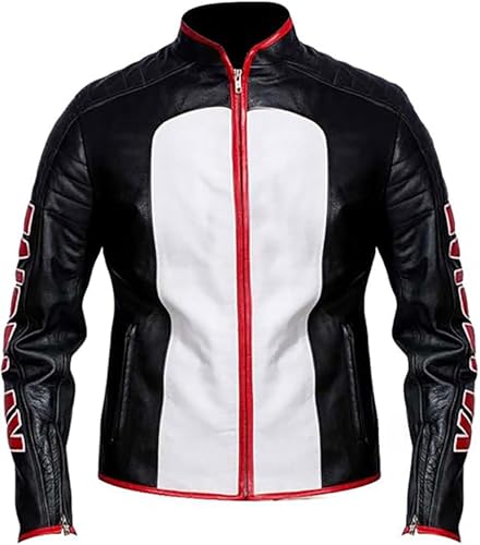 Mister Terrific Faux Leather Motorcycle Jacket - Mr Terrific Jacket3