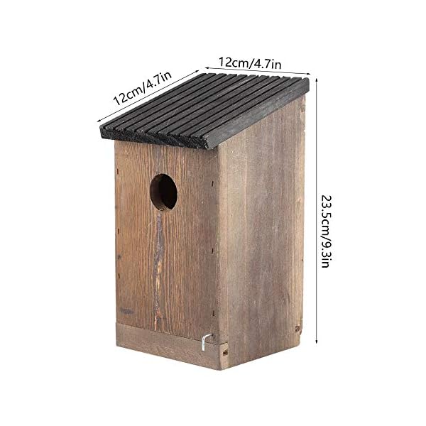 EVTSCAN Hängendes Holz Vogelhaus DIY Zucht Papageien Vogel Nistkasten für Outdoor Garten Dekor – Bild 6