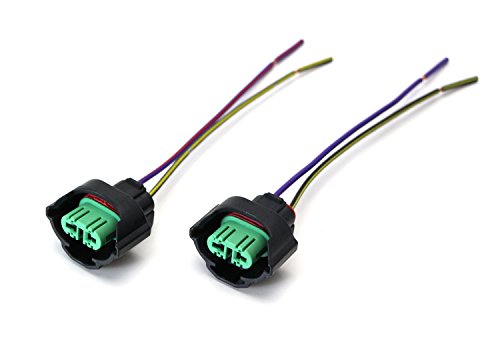 Ijdmtoy AA1175 2) Oem H11 H8 Female Adapters Wiring Harness Sockets W/ 4-Inch Wire Pigtails Compatible With Headlights Or Fog Lights Use thumb #7