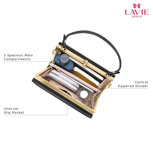 Image of LAVIE PARIS Women's Dorie Frame Satchel Bag | Satchel Handbag for Work | Ladies Purse | Stylish Shoulder Bag | Gift for Women