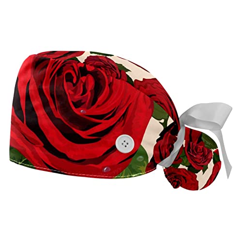 Casquettes de travail ajustables JDEZ avec bandeau anti-transpiration pour homme et femme à motif rose