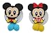 FINEX Mickey Mouse & Minnie Mouse Toothbrush HoldersSet of 2 with Suction Cup for Wall in Bathroom