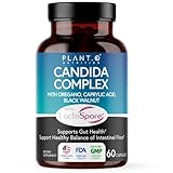Potent Candida Cleanse Supplement – Candida Complex with Oregano, Caprylic Acid, Black Walnut & Probiotics – Supports Gut Health, Digestion & Intestinal Flora - 60 Candida Support Capsules