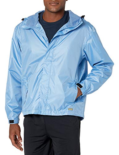 Solstice Apparel Men's Taped Rain Jacket, Riviera Blue, Small