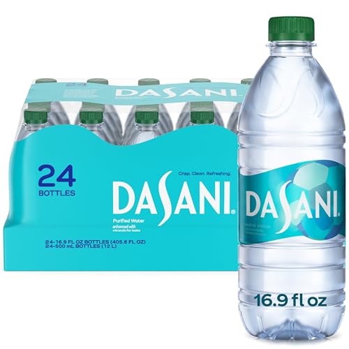 DASANI Purified Water Enhanced with Minerals, 16.9 Fl Oz (Pack of 24)