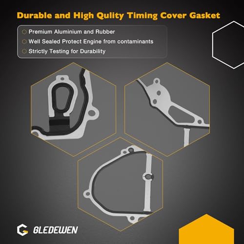 Image of 2.0L 2.2L TCS46079 Timing Cover Gasket Set, Compatible with 2002-2016 Chevy Cobalt Captiva Sport HHR Impala,GMC Terrain,Pontiac G5 G6,Saturn Aura Sky Ion Vue 2.4L Engine, Replace# TCS 46079