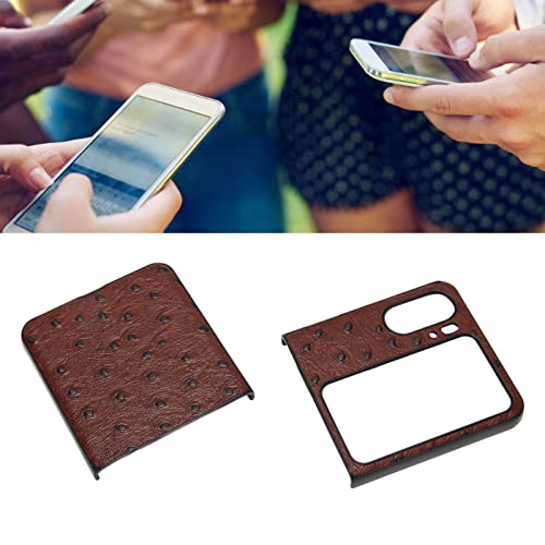 Rankomu brunt telefonfodral för Oppo Find N2 Flip – reptåligt och vikbart