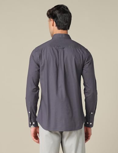 Image of U.S. Polo ASSN. Solid Tailored Fit Cotton Shirts for Men - 100% Cotton, Full Sleeve Mens Casual Shirts