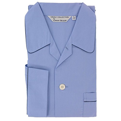 Derek Rose Men's Savoy Sky Blue Pyjamas