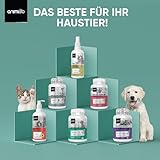 animigo Anti Juckreiz Spray - 250ml Fellpflege - Für Hunde & Katzen - Mit Aloe Vera, Teebaumöl, Nelkenöl, Glyzerin, Rizinusöl, Hexandiol - Für alle Altersgruppen - Hundespray gegen Juckreiz