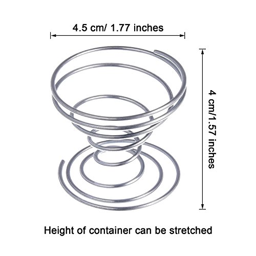 Shappy 6 Pieces Air Plant Stand Airplant Container Tillandsia Holder Stainless Steel Plant Display Racks, Silver #TOP1