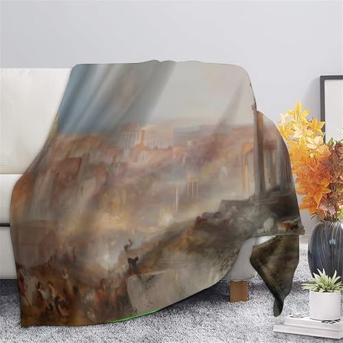 Couverture chaude lavable en machine jeté de canapé microfibre 150x200cm - 5