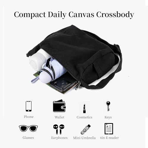 Small Vintage Canvas Crossbody