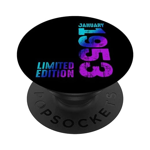 Impresionante enero de 1953 desde 1953 Vintage 1953 Retro 1953 PopSockets PopGrip Intercambiable