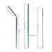 Stainless steel straws iridescence colors, Fits 20 oz Tumbler, Extra Long Reusable Ecofriendly