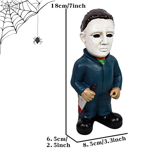 Cafele Horror Movie Garden Gnomes Michael Myers Statue Freddy Jason Scream Action Figure Outdoor Halloween Decorations Collectibles #TOP4