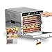 Sommertal Silence 700 XXL con 8 griglie di essiccazione in acciaio inox, display LED, timer da 24 ore, regolazione della temperatura da (35 °C a 85 °C), con libro di cucina, disidratatore immagine