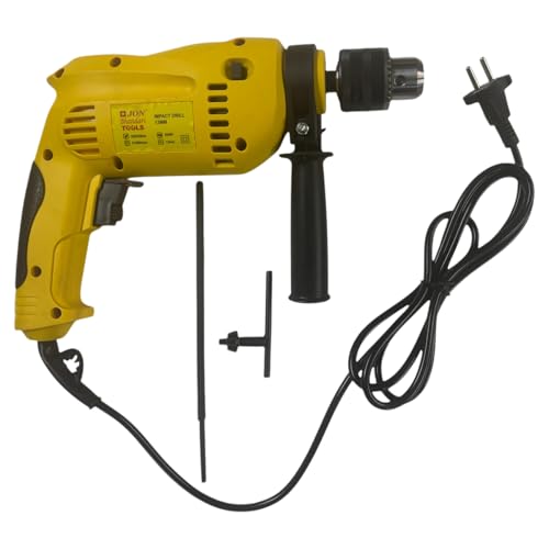 Image of Jon Bhandari Tools Corded Electric Impact Drill Machine - 13mm, 850W, 2800RPM, 220V | Variable Speed & Reverse Function | Heavy Duty Power Tool for Wood, Metal, Masonry, Concrete