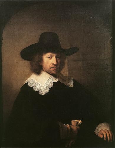 Peinture Rembrandt Nicolaas Van Bambeeck affiche toile décoration murale 60x90