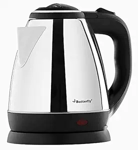 (Renewed) Butterfly EKN 1.5-Litre Water Kettle (Silver with Black)