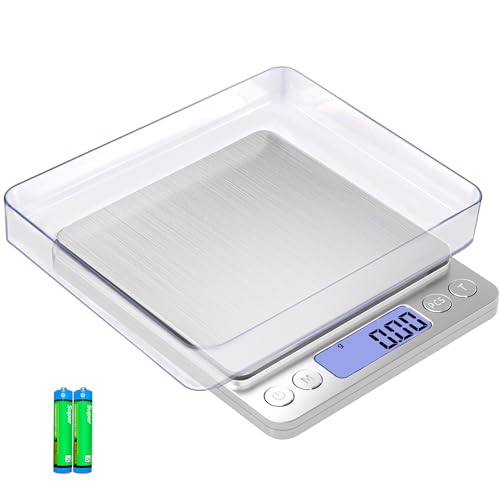 Gram Scale Small Digital Food Scale, 500g by 0.01Gram/0.001Ounce, Accurate