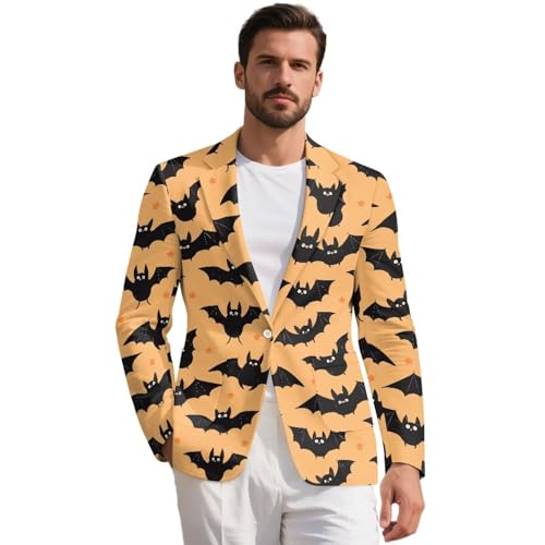 Men's Sport Coat Casual Blazer One Button Suit Jacket Lightweight Slim Fit Business Blazer with Pockets Formal Dress