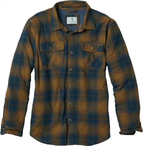 Legendary Whitetails Herren Archer Flanell-Thermo-gefütterte Hemdjacke, Gesteppt, Isoliert, Kariert, Arbeits-Oberbekleidung Jacke, Plaid mit gebranntem Ende, XL