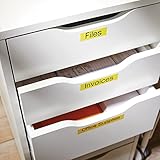 DYMO Authentic D1 Labels | Black Print on Yellow Tape | 19 mm x 7 m | Self-Adhesive Labels for LabelManager Label Makers | Made in Europe - Image 6