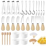 Charcuterie Boards Accessories Charcuterie Utensils Cheese Butter Spreader Knife Set Small Serving Tongs Forks and Spoons Dipping Bowls Honey Dippers Toothpick Flags for Appetizers & Serving Platters