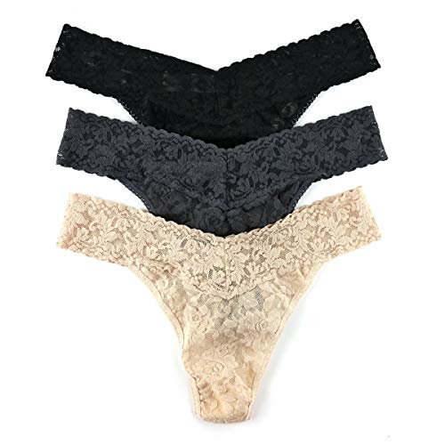 Hanky Panky Original Rise lot de 3 strings taille unique en noir granite et chai