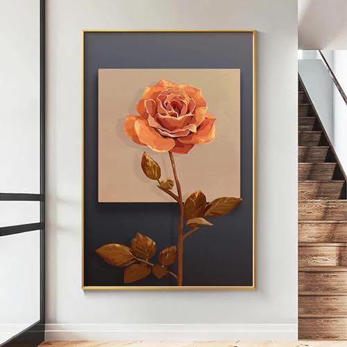 Affiche vintage fleurs KEBIA pour un salon rétro et coloré 70x100 cm