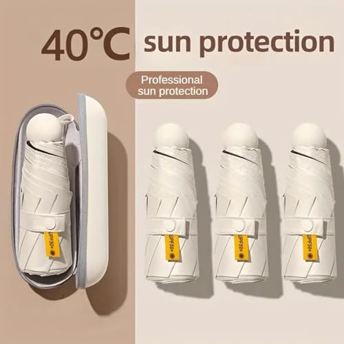 Image of INFISPACE 5-Fold Manual Pocket Umbrella | Mini Umbrella with Case Cover