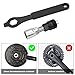 Oumers Bike Crank Puller Tools Set, Bike Crank Arm Remover + Bottom Bracket Removal + Spanner Wrench + Hexagonal Wrench + Bicycle Crank Arm + hex Head Crank arm Bolts for Repair Bike