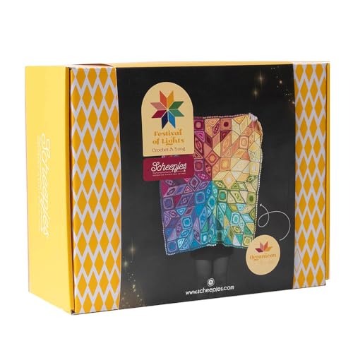 Image of Scheepjes Cal Festival of Lights Blanket Organicon Kit 1 Piece