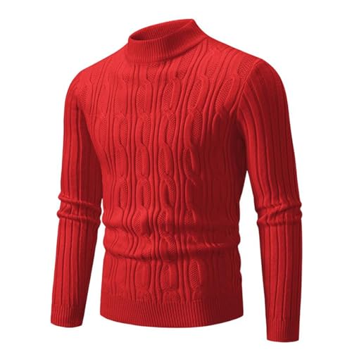 Men's Sweater Half High Neck Knit Pullover Base Layer Casual Long Sleeve Top for Men4