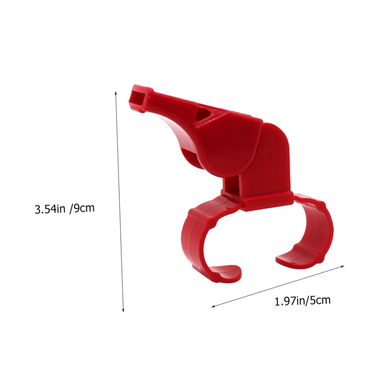 Abaodam 2Pcs Emergency Whistles for Teachers Durable Sports Whistles with Ring Loud Outdoor Survival Safety for Games Events