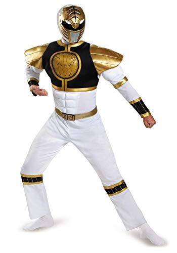 Disguise Déguisement Officiel De Luxe Thomas Tommy Oliver Power Rangers Blanc, Déguisement Halloween Homme, Taille XL