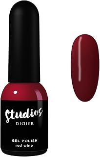 DIDIER LAB - Studios Gel Polish Red Wine - Professional Manicure Pedicure Products - Rich Pigment for Complete Nail Coverage - Flawless Shine -Suitable for Beginners - For UV Lamp - Gift for Women