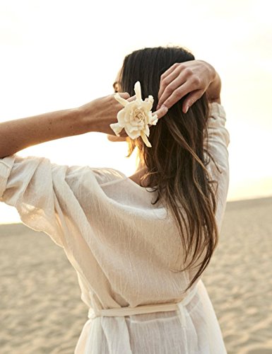 Bsubseach White Long Sleeve Beach Cover Ups for Women Side Split Bikini Kimono Swimsuit Cover Up Swimwear with Belt