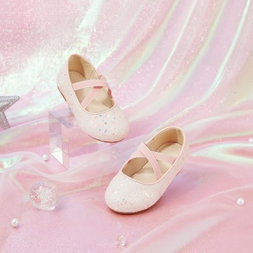 Otter MOMO Toddler Flower Girls Dress Shoes Mary Jane Party Flats Pink 7 by Otter MOMO - Used condition - Image 7
