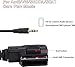 OCR 6.6ft AMI MDI MMI AUX Cable Audio Music Interface Adaptor 3.5mm Jack Aux-in MP3 Cable for Audi Audi A3/A4/A5/A6/A8/Q5/Q7/R8/TT, VW Jetta Passat GTI GLI CC Tiguan Touareg EOS Golf Mk 6, etc.
