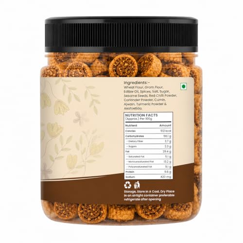 Image of NUTS BLOOM Mini Bhakarwadi 250 gm| Crispy & Spicy Traditional Snack | Fresh and Crunchy Bhakarwadi | Tea Time Namkeen | Authentic Taste | Hygienically Packed