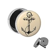 Das Anker Motiv im Vintage Sepia Stil ist durch spezielle Schutzschicht gegen Zerkratzen geschützt