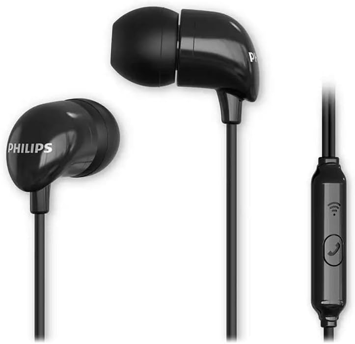 Fone de Ouvido Intra Auricular Philips c/Microfone Preto - TAE112...