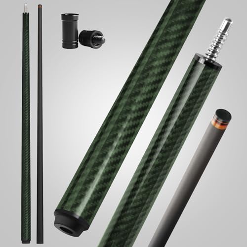 Carbon Fiber Pool Cue with Multi-layer Tip & Wrapless Grip