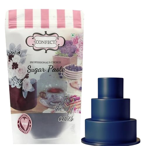 Image of Confect Purple Fondant Icing | Smooth & Easy-to-Roll Edible Fondant | Perfect for Cake Decorating, Sculpting, and Covering Cakes | Chef-Preferred Choice | Vegan, Gluten-Free, Nut-Free, Palm Oil-Free- 1 Kg