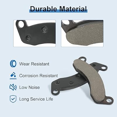 Disc Brake Pad Kit 10k 12k Replacement for Dexter K71-180-00 Hydraulic Trailer Axle Brake Pads 4Pcs
